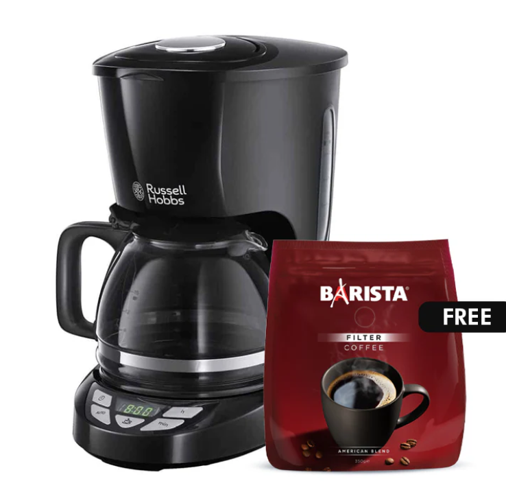 Russell   Hobbs   Coffee   Maker   +   Barista   Ground   American   Coffee   350   gr